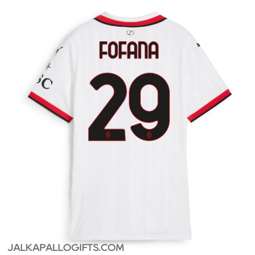 AC Milan Youssouf Fofana #29 Vieraspaita Naiset 2024-25 Lyhythihainen